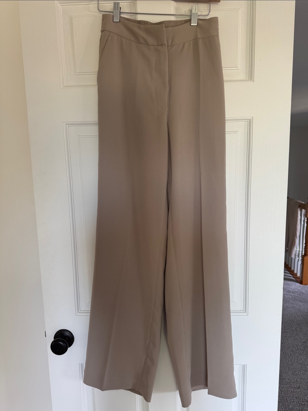 NWOT-Quince Crepe Wide-Leg Pants in Morel